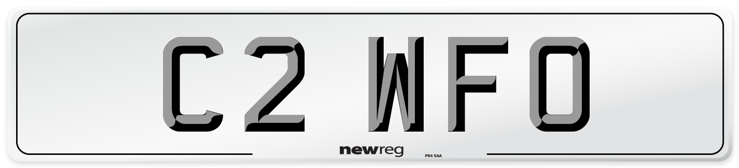 C2 WFO Number Plate from New Reg